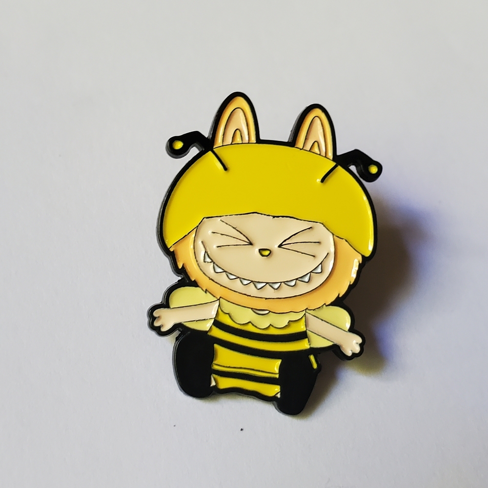 Bumble Bee Labubu Enamel Pin